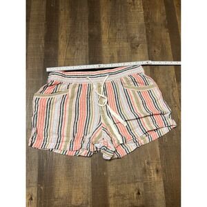 GAP Striped Shorts Women's Size S Casual Drawstring Pockets Colorful Sumer Beach